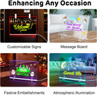 7 Colors Led Note Board With Invisible Stand   12 x8  Led Drawing Board Light   