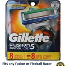 8 Gillette Fusion5 Proglide Razor Blades Refills Cartridges Fit Flexball Power 4