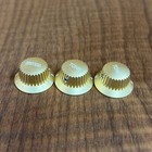 Warmtone Cg Anodized Aluminum Strat Knob Set    gold    Set Screw