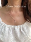 925 Sterling Silver Initial A-z Letter Pendant Necklace Cz Personalized 18  N162