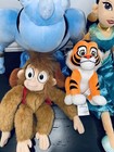 Aladdin Disney Store Lot Jasmine Genie Abu Rajah Plush Doll Stuffed Animal Toy 2