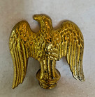 Vintage Solid Brass 3  American Eagle Flag Pole Topper Or Paperweight  Figurine