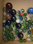 Vintage Marbles Lot Of 80 Shooters And Peewees