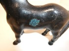 Nice Vtg Antique 1920 s Arcade Black Horse Cast Iron Figural Penny Coin Bank Usa