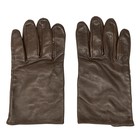 Armani Collezioni - Dark Brown Leather Nylon Women s Gloves