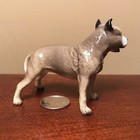 Retired Hagen-renaker Mini  3292 Pitbull - Ceramic Pit Bull Terrier Dog Figurine