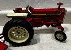 Vtg 1960s Ertl 1 16 International Farmall Turbo 1206 Wide Front Tractor  trailer