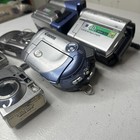 Lot Digital Cameras handycam  Canon  Pentax  Kodak Etc For Parts Or Repair Only