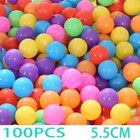 100pcs Ocean Pit Balls Baby Kids Colourful Plastic Balls Swim Bath Play Pool Toy