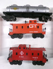  3  O Gauge Lionel Post War Train Cars  lot 1205 