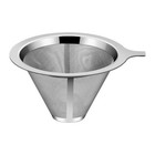 Coffee Screen Funnel Filter Cone Stainless Steel Tea Strainer Mesh Coffee Filter