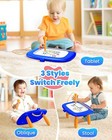 Magnetic Drawing Board For Toddlers 1-3  Doodle Pad - Dark Blue