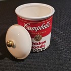 Vintage 1998 Teleflora Campbell s Chicken Noodle Soup Canister W lid