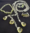 Vintage 925 Sterling Silver Fine Jewelry Set Necklace Bracelet Ring Earrings