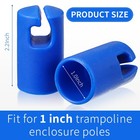 6 Pcs 1 Inch Trampoline Net Pole Cap Trampoline Enclosure Pole Caps Replaceme   