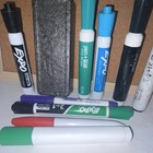 Expo 2-in-1 Dry Erase Whiteboard Markers Assorted Colors Mixed Lot   Eraser