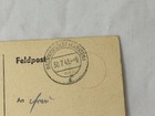          Wwii German Polizei-kompanie Feldpost Postcard 30 Aug 1943   eagle Cachet