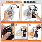 New Multi-use Portable Propane Space Heater cooker 10000 15000btu Camping Heater