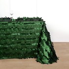 90 x156  Taffeta Rectangular Tablecloth 3d Leaves Design Party Home Decorations