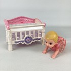 Fisher Price Snap N Style Nursery Crib Tollytots Princess Crawl To Me Mini Doll