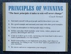 Dick Vermeil Principles Of Winning Custom Card Autographed Signed Eagles Hof