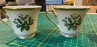 Lenox Holiday Fine China Teacups Set Of 4 Holly Berries 24k Gold Trim Usa 1