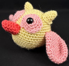 Crochet - Yellow Owl - Stuffed Animal - 3  - Handmade