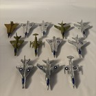 Vintage Plastic Micro mini 3    Fighter Planes Lot 12  army Men  Made In Hong Kong