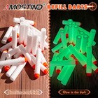 Amosting 100pcs Refill Darts For Nerf N-strike Elite Modulus Glow At Dark