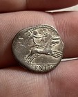 Roman Republic Silver Denarius Lucius Rutilius Flaccus Rome Mint 77 Bc Old Coin
