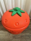 Vintage Little Tikes Strawberry Shortcake Red Toy Box Storage Hamper Bin 80s 90s