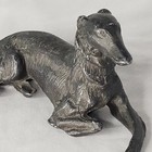 Cold Painted Bronze Whippet Dog Figurine