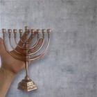 8  Menorah Hanukkah Jewish Judaica Chanukah Candle Jerusalem With 9 Branches