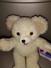 Vintage Snuggle Bear Russ Berrie 1986 Lever Brothers 10  Cream Plush Teddy Bear