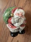 Vntg Fitz   Floyd Christmas Salt   Pepper Shakers  1992 santa   Tree  3 5   x2 5   
