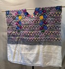 Guatemalan Huipil  Trad  Design  Machine Sewn With Floral Pattern Overlaid  Long