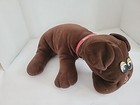 Vintage 1985 Tonka Pound Puppies 18  Dark Brown Puppy Plush With Collar