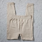 Nwot Fleece Lined High Waisted Leggings Nude Neutral Outdoor Base Layer