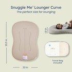 Snuggle Me Organic Baby Lounger Curve Birch Newborn Travel Bag