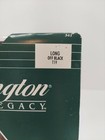New Burlington 341 Long Off Black T19 Sheer Leg toe Crotch Panel Control Panty