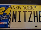 Rare New York Nascar Personalized Vanity Plate