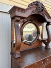 67417 Victorian Tiger Oak Sideboard With Figural Carvings And Mirror Reliable