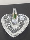Waterford Crystal Heart Shaped Ring Holder Dish Fine Clear Glass 