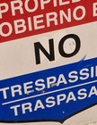 Vintage Original U s  Govt  Property No Trespassing Metal Sign - 18x24