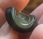 Super Cool Set Of Sliced And Folded Vintage Celluloid Buttons 1 1 4   