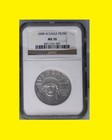 2008 W  100 1 Oz American Platinum Liberty Eagle Ngc Ms 70 Rare Ngc Value 3500