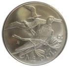 1976 Virgin Islands Dollar - Queen Elizabeth Ii Uncirculated Coin - Rare  