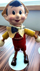 1940s  Disney Wooden Pinocchio And Jiminy Cricket  Figures 9  Tall - Great