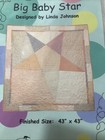 Big Baby Star Quilt Pattern Calico Cat Linda Johnson 43    X 43    Paper Piecing