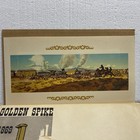 Railroad Transportation 4 Train Pictures Golden Spike Folio Centennial 1969